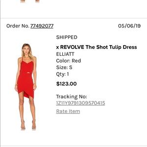 Elliat x Revolve red dress